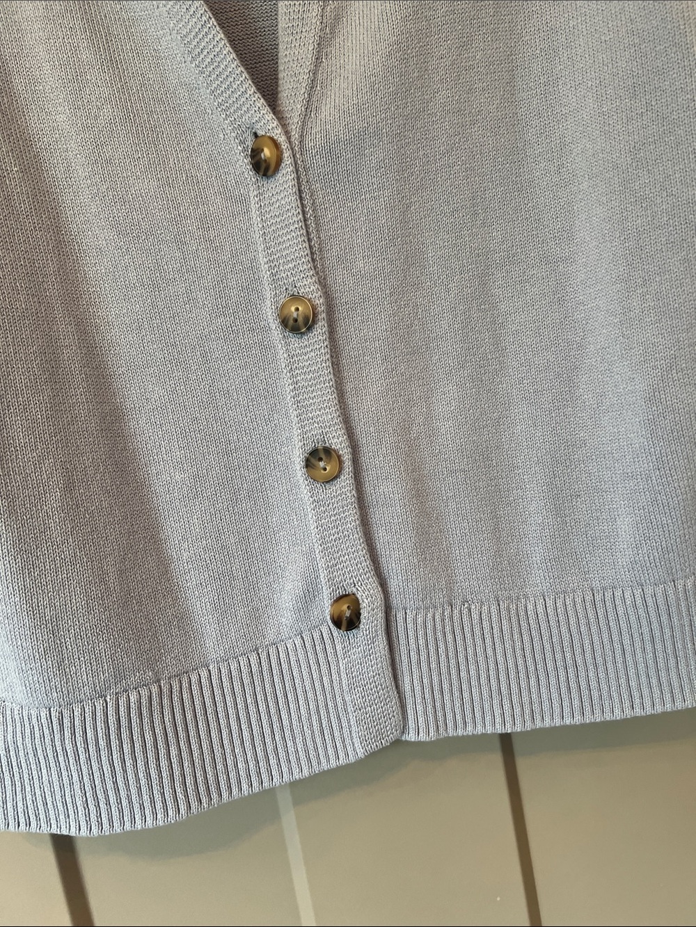 J Jill Light Blue Button-Front Cardigan Medium Petite - Picture 5 of 11